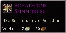 Achathrins Spinndrüse